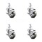 Service Caster 3.5 Inch Gray Poly Wheel Swivel 7/8 Inch Square Stem Caster Set with Brake SCC SCC-SQ20S3514-PPUB-GRY-TLB-78-4 - alternate 3
